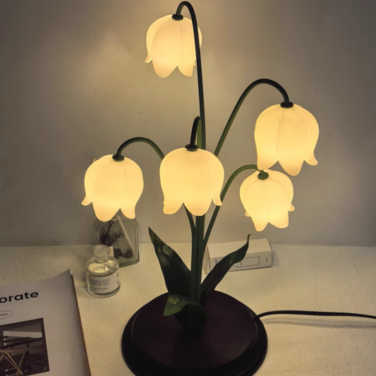 Lily of the Valley Table Lamp – Modern Minimalist Design with Aluminum Body and LED