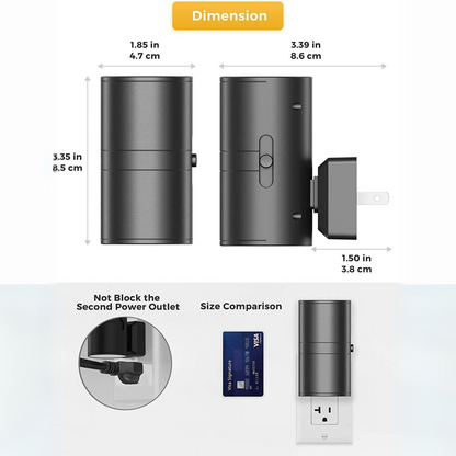 Plug-In Dimmable Night Light with Light Sensor