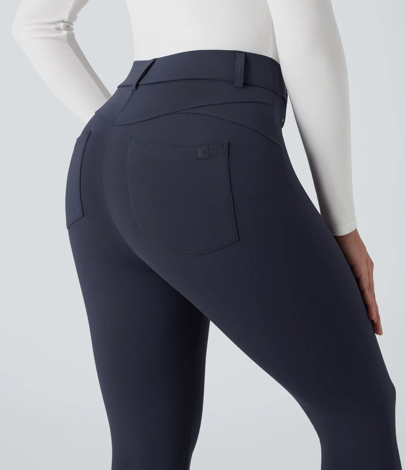 Plush Thermal High Waisted Casual 7/8 Leggings with Pockets