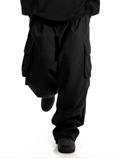 MEN'S PLUS SIZE WIDE-LEG CARGO PANTS