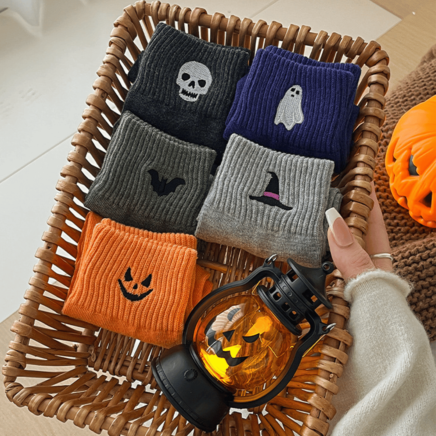 5-Pack Viral Cute Halloween Socks