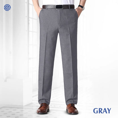 Men's Relaxed-Fit Stretch Dress Pants