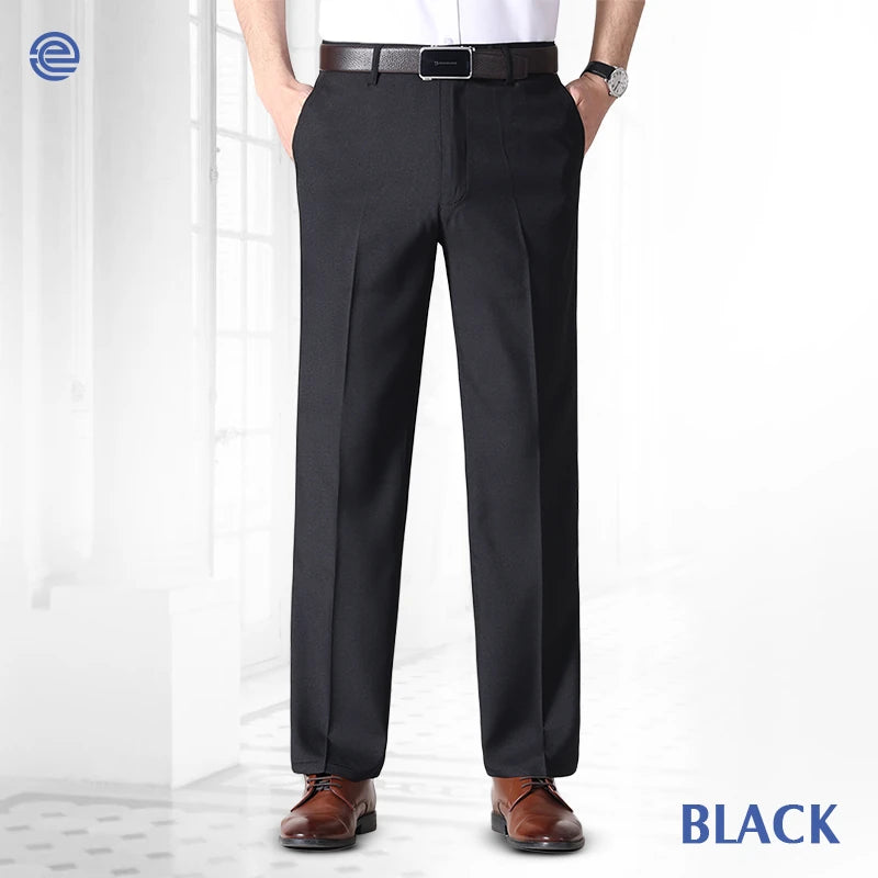 Men's Relaxed-Fit Stretch Dress Pants