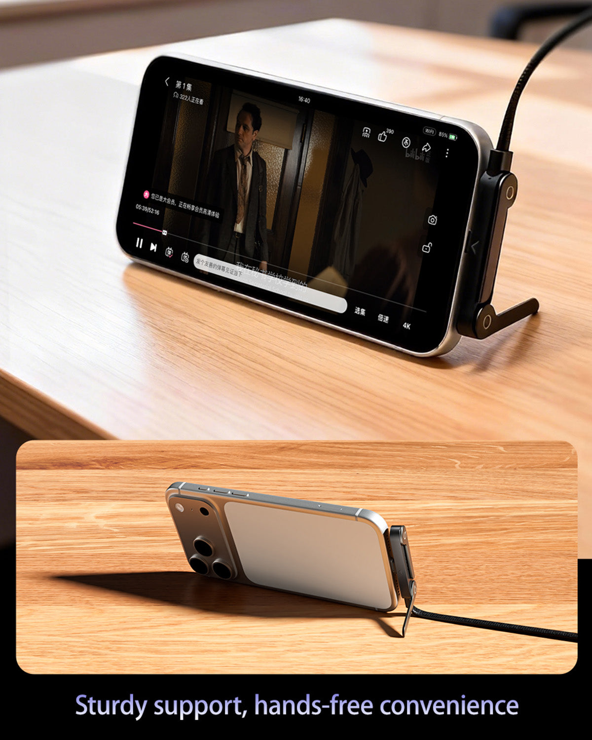 Novarillo| 2-in-1 Stand Charging Cable