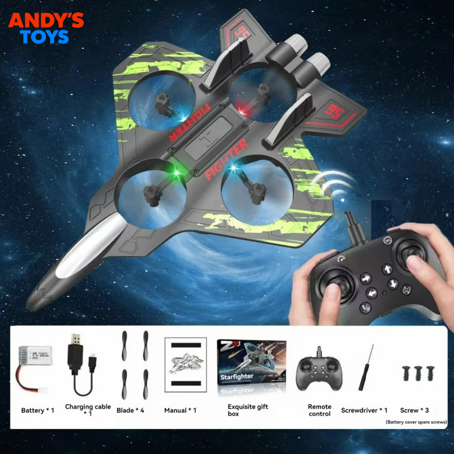 StarFighter™ RC Jet – Ultimate Indoor Flight Experience!