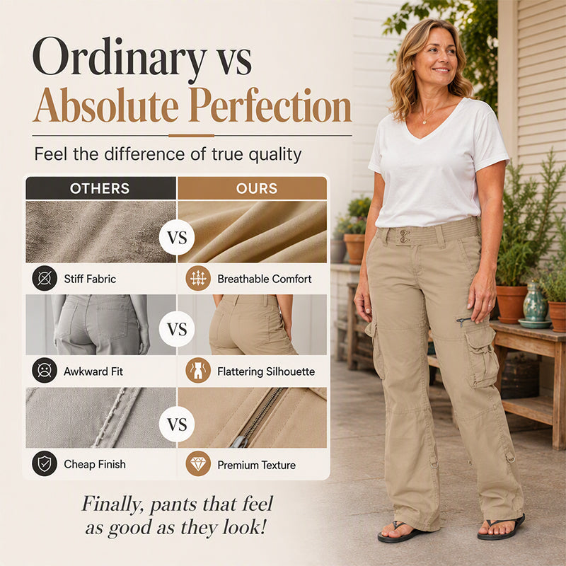 Women's Vintage Wide Leg Cargo Pants