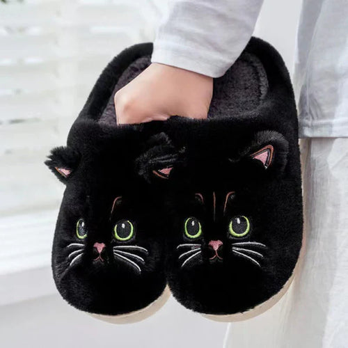 Cat Fuzzy Cloud Slippers