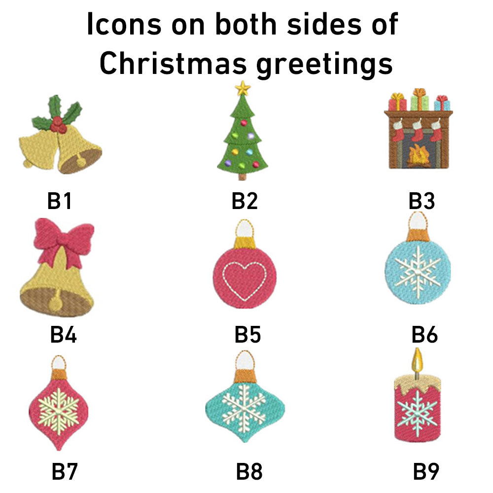 Custom Christmas Pet Face Embroidered Sweatshirt Hoodie For Dog Mom and Dog Dad