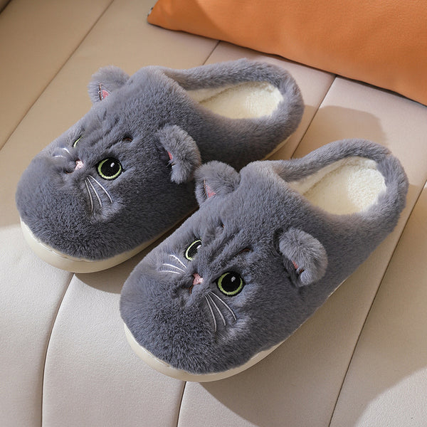 Cat Fuzzy Cloud Slippers