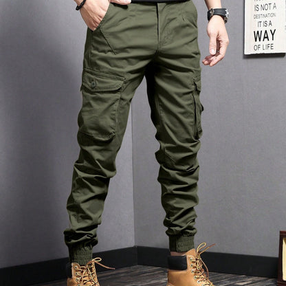 Men's Cotton Cargo Pants — Breathable Multi-Pocket | Summer Hiking