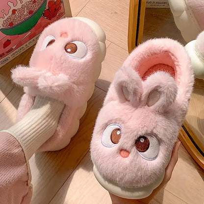Rabbit Plush Slippers