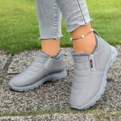 Unisex Warm Sheepskin-Lined Boots , Easy To Wear, Comfortable When Walking