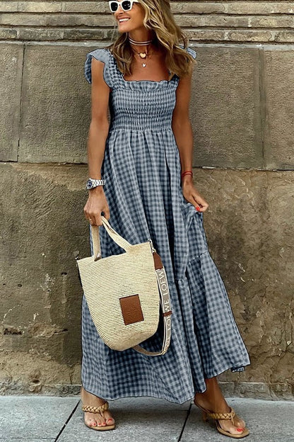 🎉LAST DAY SAEL 50% OFF!!✨💃Women's Vintage Plaid Clashing Dresses