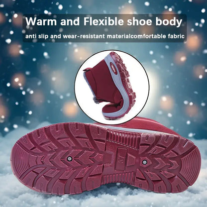Unisex Warm Sheepskin-Lined Boots , Easy To Wear, Comfortable When Walking