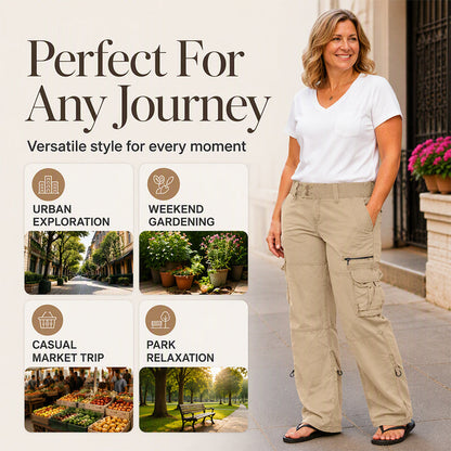 Women's Vintage Wide Leg Cargo Pants