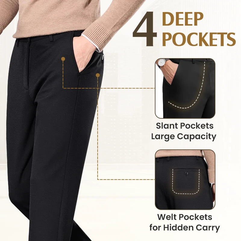 Men's High Stretch Straight Fit Pants