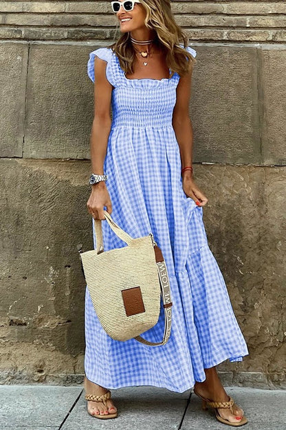 🎉LAST DAY SAEL 50% OFF!!✨💃Women's Vintage Plaid Clashing Dresses
