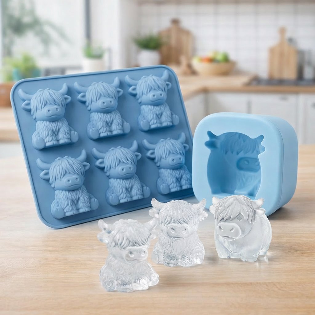 Mini Highland Cow Ice Cube & Dessert Mold
