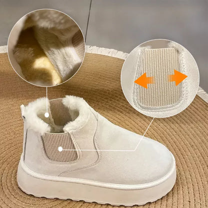 Women's Snow Ankle Boots Soft Plush Winter Shoes
