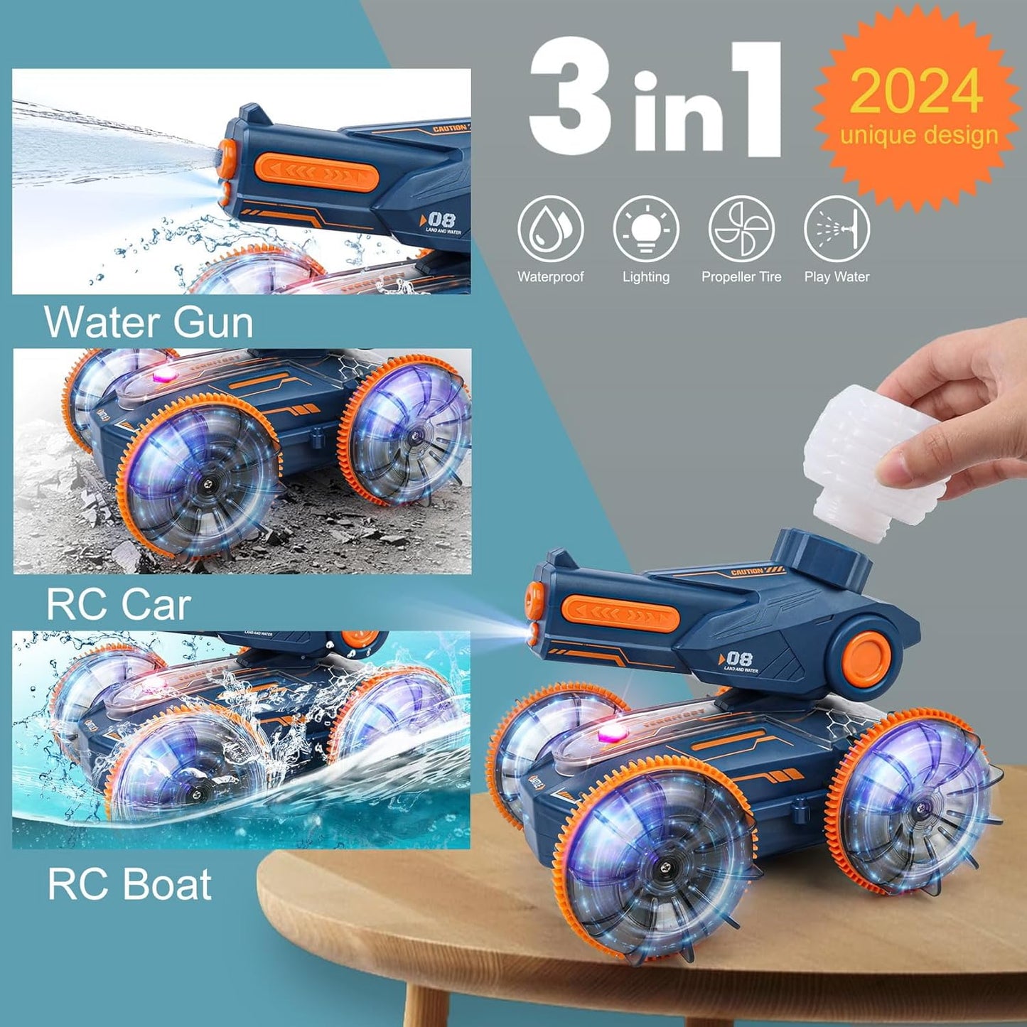 Amphibious Remote Control Car Boat