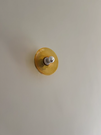 wave Pattern Glass Wall Light