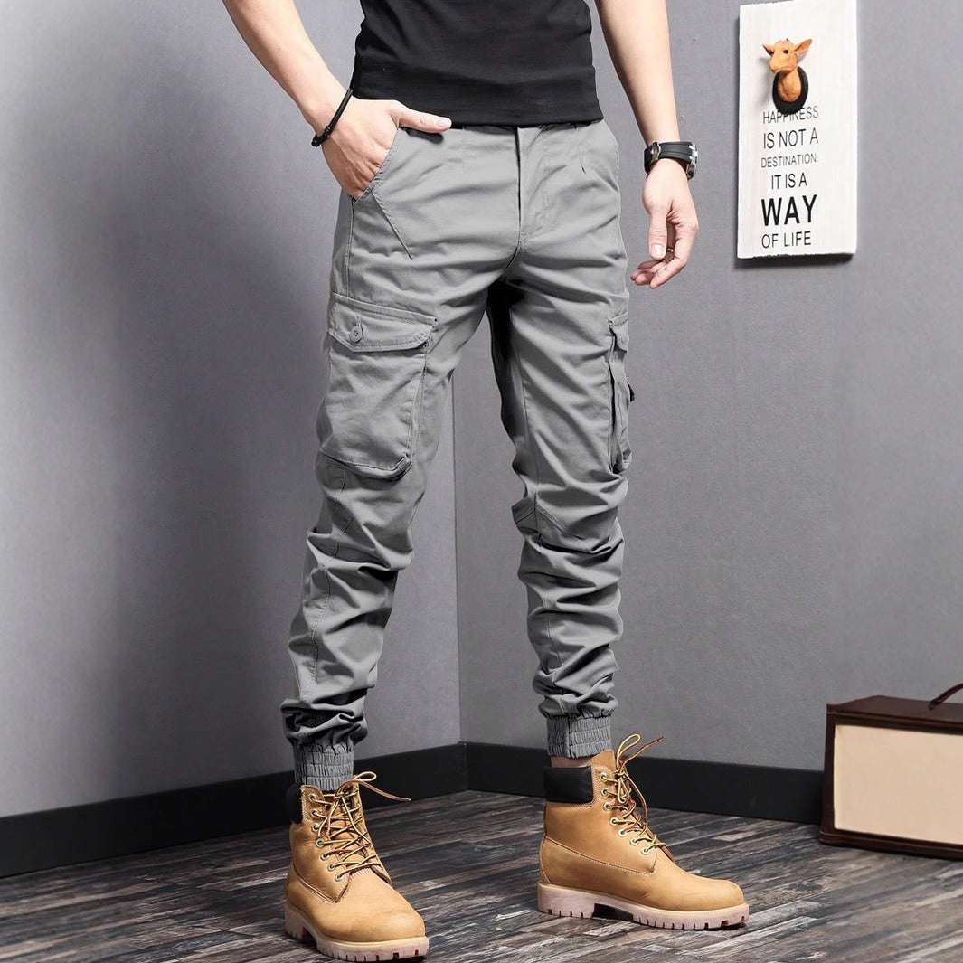 Men's Cotton Cargo Pants — Breathable Multi-Pocket | Summer Hiking