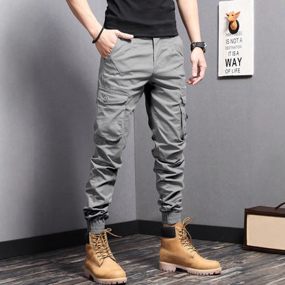 Men's Cotton Cargo Pants — Breathable Multi-Pocket | Summer Hiking