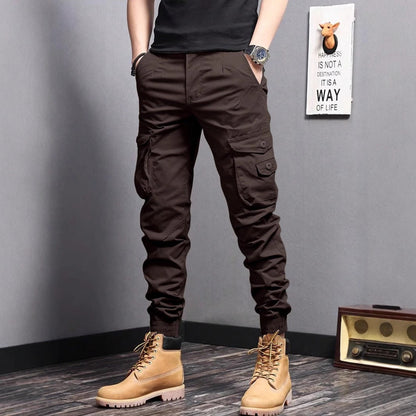 Men's Cotton Cargo Pants — Breathable Multi-Pocket | Summer Hiking