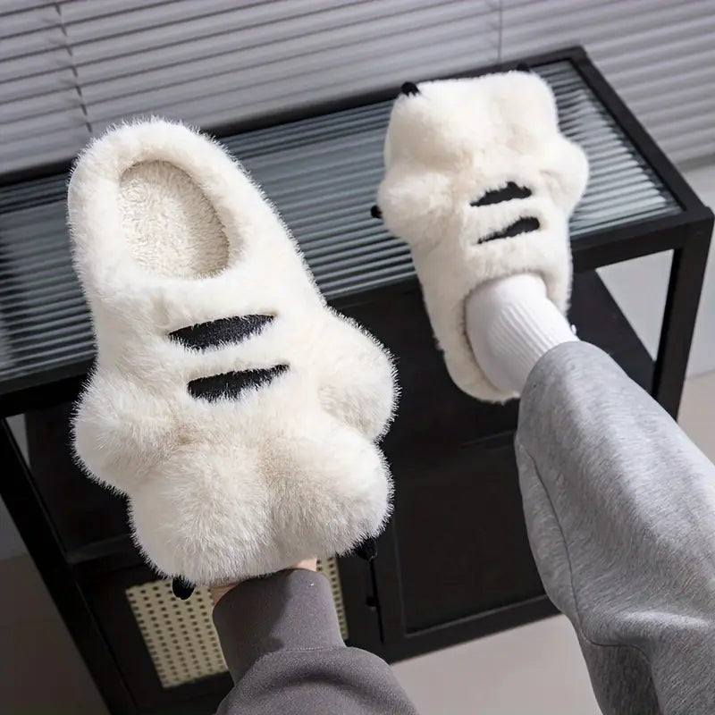 Bear Claw Plush Slippers