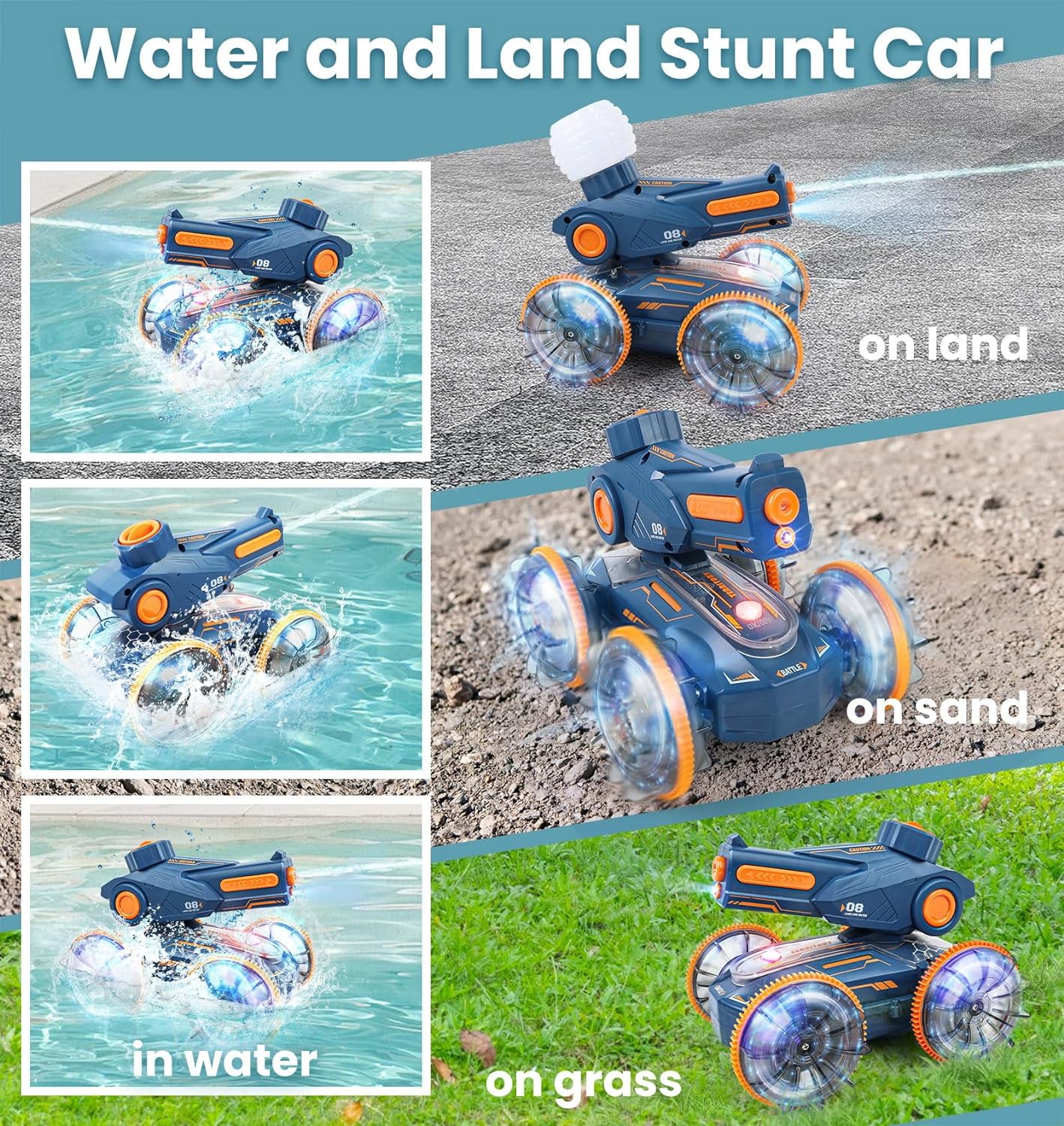 Amphibious Remote Control Car Boat