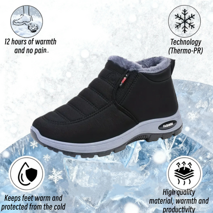 Unisex Warm Sheepskin-Lined Boots , Easy To Wear, Comfortable When Walking