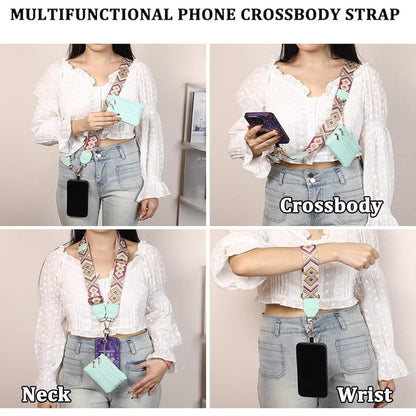 Stylish Crossbody Phone Lanyard with Detachable Mini Wallet