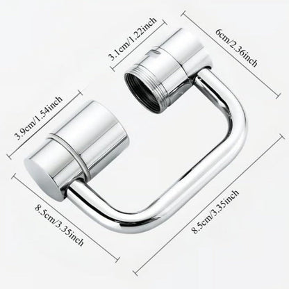 1440° Rotating Faucet Extender – Dual-Mode Anti-Splash Aerator for Kitchen & Bathroom Use