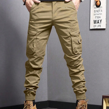 Men's Cotton Cargo Pants — Breathable Multi-Pocket | Summer Hiking