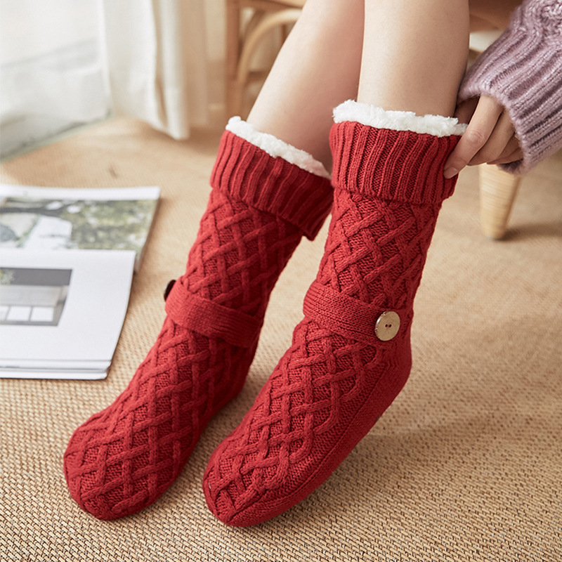 Knitted Ultra-thick Slipper Home Socks