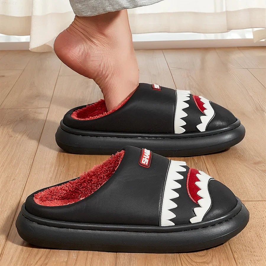 Furry Shark Slippers