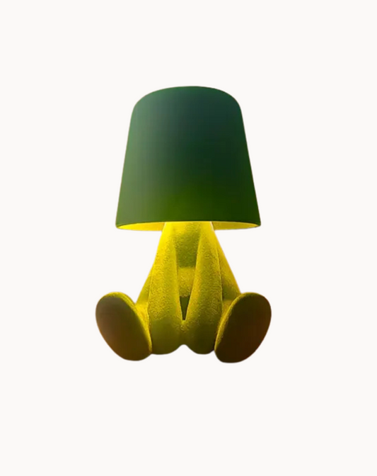 Wireless LED Table Lamp with Creative Figurine Design