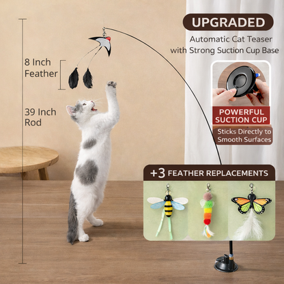 Interactive Cat Toys Natural Bird Feather