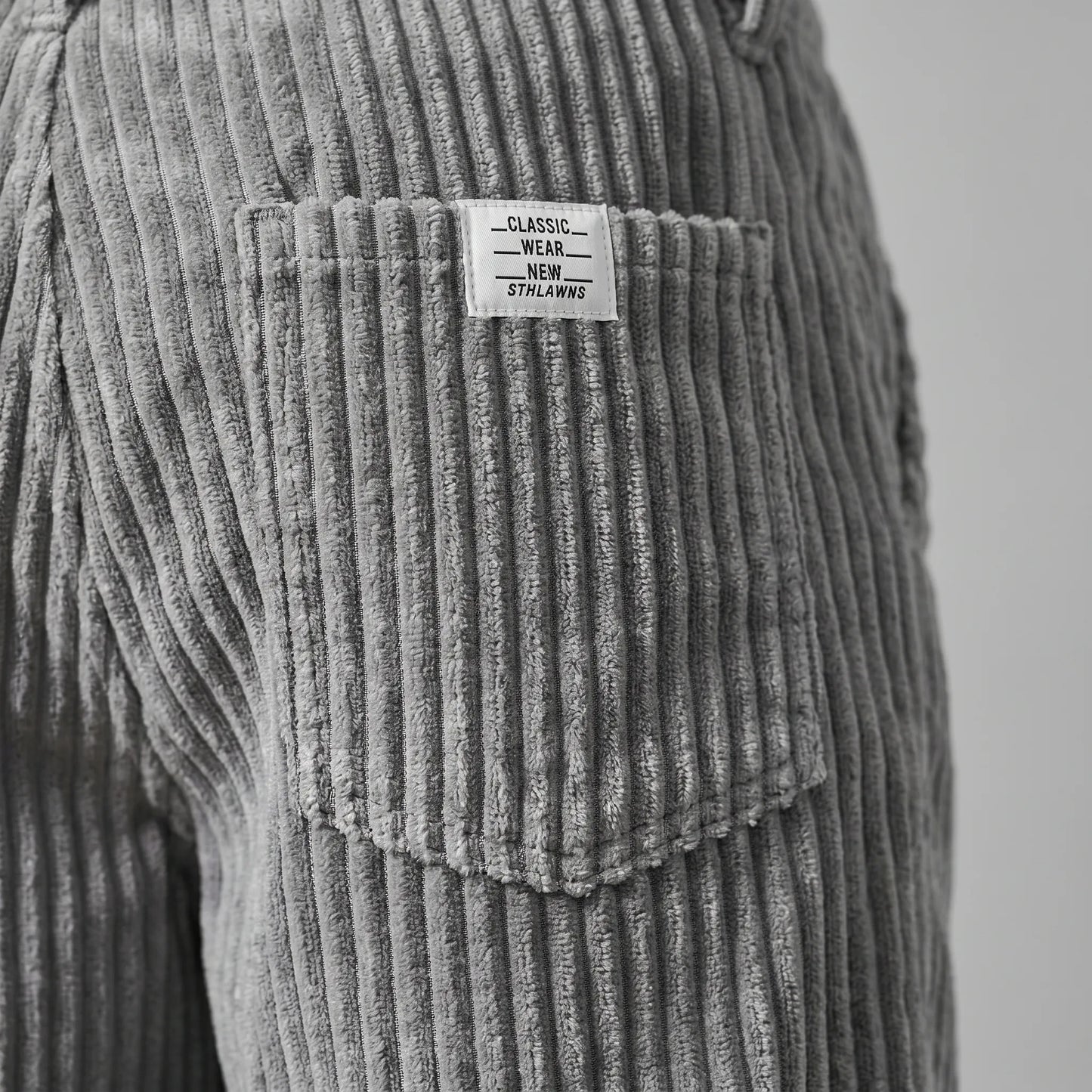 Men's Relaxed Ribbed Trousers -  Everyday Casual Wear