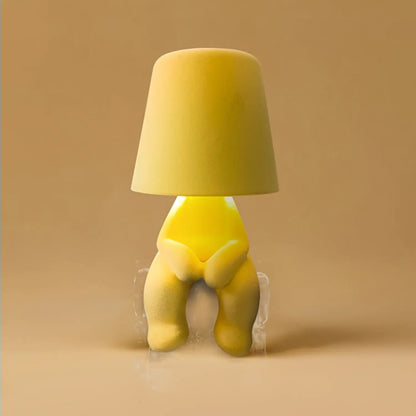 Wireless LED Table Lamp with Creative Figurine Design