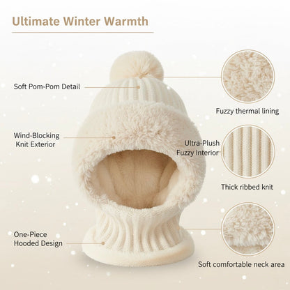 CozyFur Pom Beanie Hood (LIMITED EDITION)