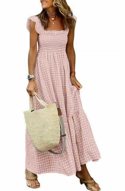 🎉LAST DAY SAEL 50% OFF!!✨💃Women's Vintage Plaid Clashing Dresses