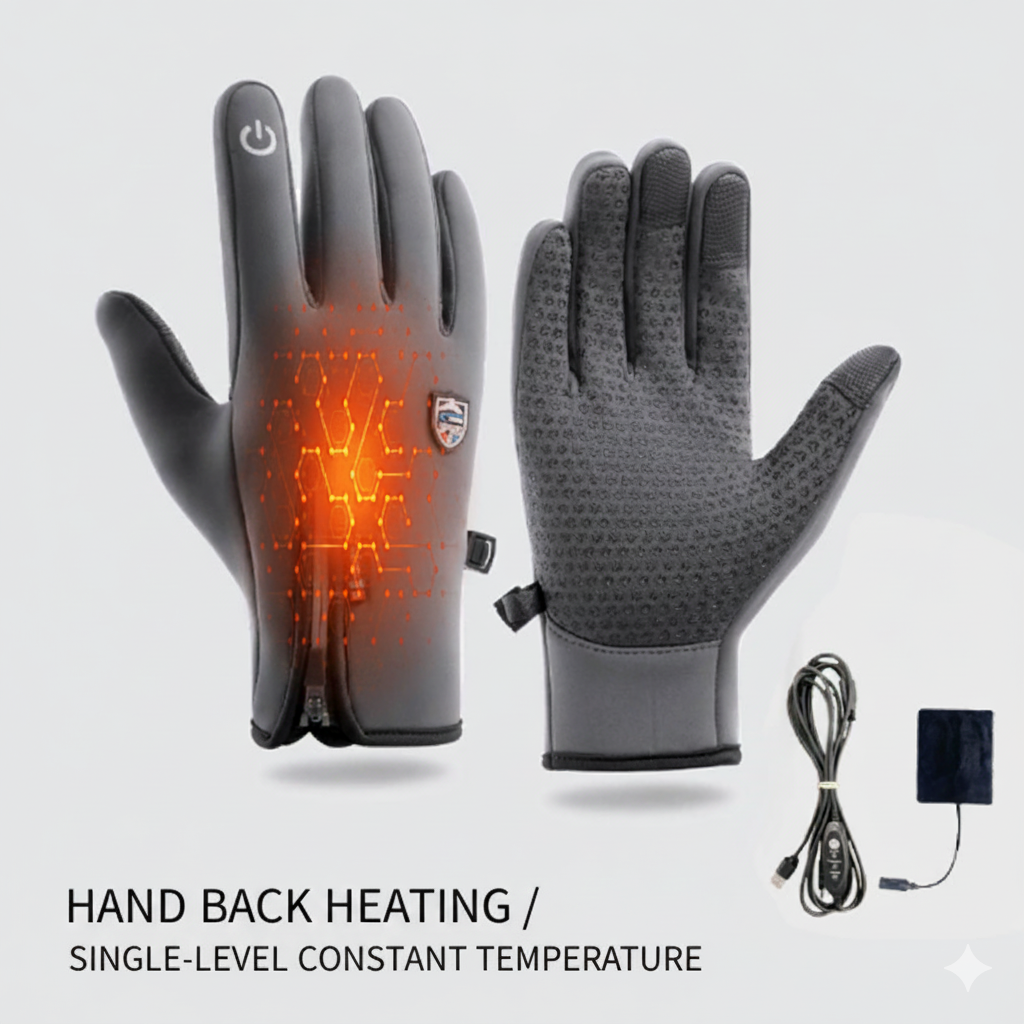 Rechargeable Heated Electric touchscreen Gloves