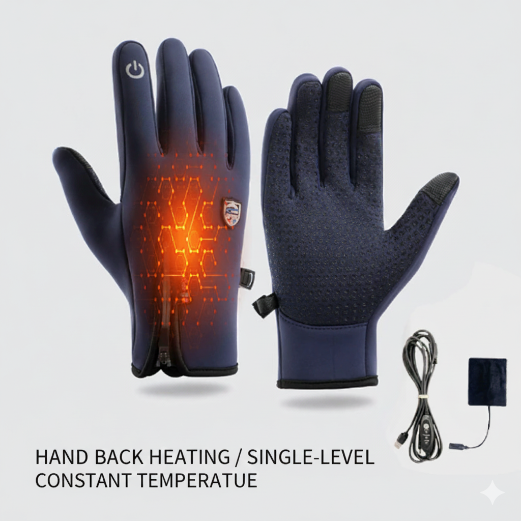 Rechargeable Heated Electric touchscreen Gloves