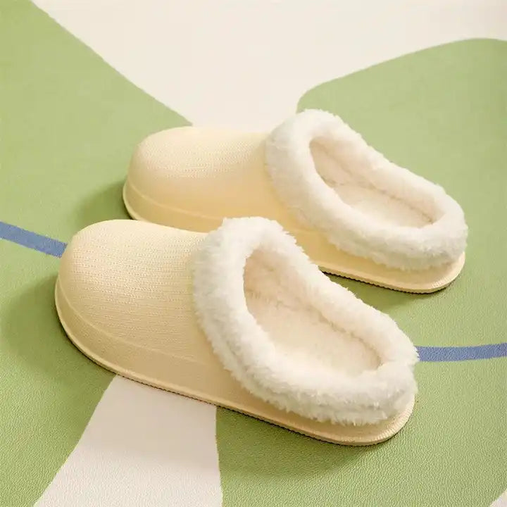 Cotton Fur Clogs