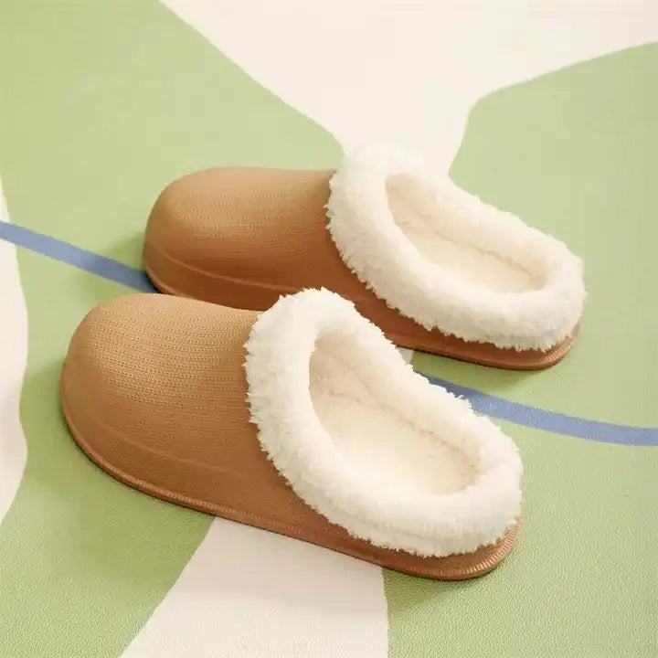 Cotton Fur Clogs