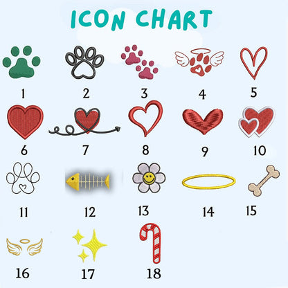 Pet Embroidered Sweatshirt Christmas Dog Embroidered Sweatshirt Hoodie T-shirt Xmas Gift