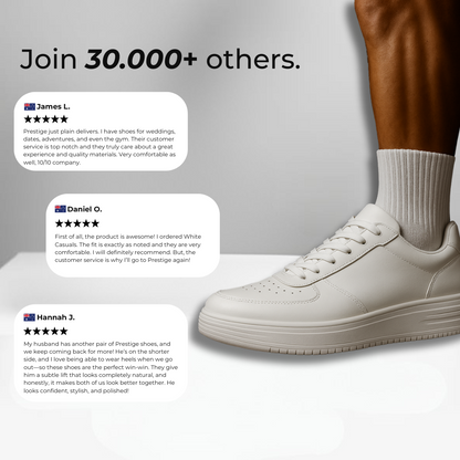Prestige Shoes White Casual