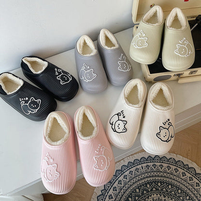 Cotton Fur Bear Clogs