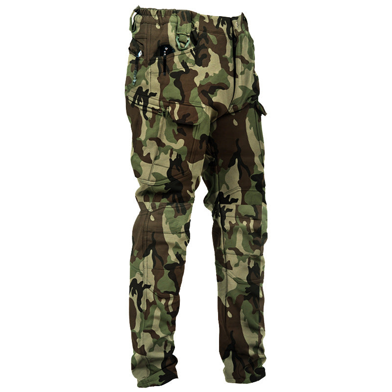 Men's IX7 Fleece-Lined Tactical Pants — Winter Warm Military-Style Work Cargo Pants